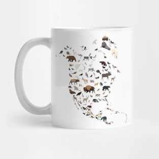 Wild North America Map Mug